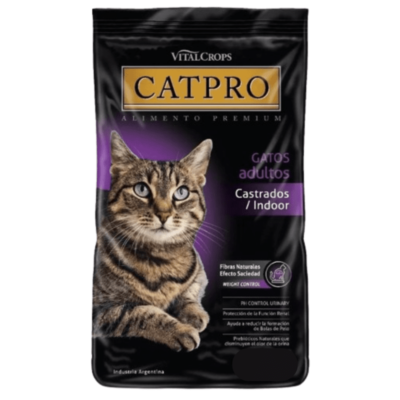 bolsa de alimento catpro para gatos castrados x 15kg