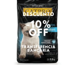 bolsa alimento catpro kitten gatitos x 7.5kg con descuento
