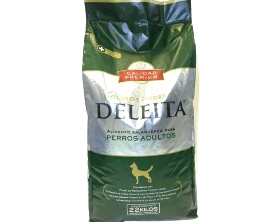alimento premium deleita para perros grandes x22kg