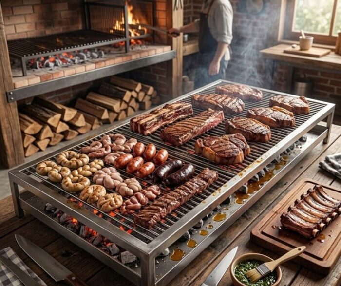 parrilla modular de hierro estándar