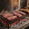 parrilla para asados de hierro clásica reforzada