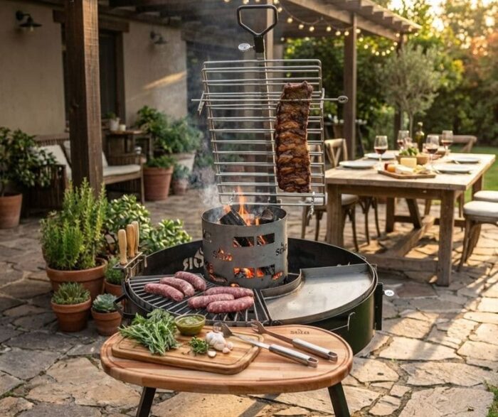 Asador Criollo Ø80cm con Patas