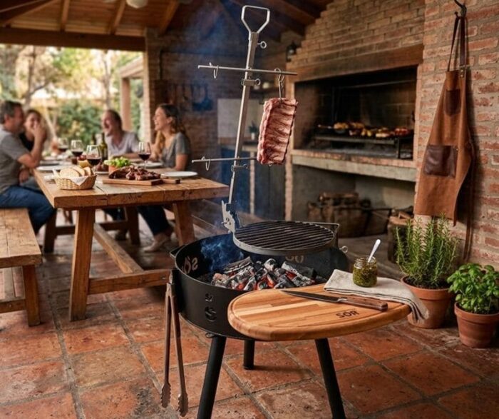 Asador de Hierro Portátil Ø67 cm