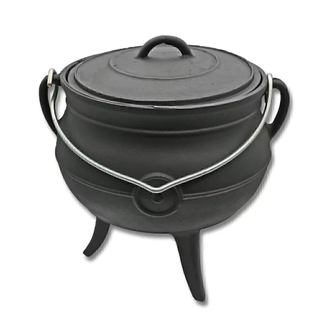 Olla de hierro fundido 1,5 litros con tapa - ideal para fondue y quincho